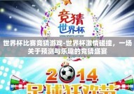 世界杯比赛竞猜游戏-世界杯激情碰撞，一场关于预测与乐趣的竞猜盛宴