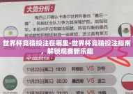 世界杯竞猜投注在哪里-世界杯竞猜投注指南，解锁观赛新乐趣