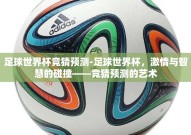 足球世界杯竞猜预测-足球世界杯，激情与智慧的碰撞——竞猜预测的艺术