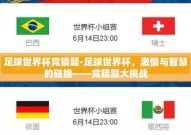 足球世界杯竞猜题-足球世界杯，激情与智慧的碰撞——竞猜题大挑战