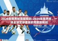 2026年世界杯竞猜规则-2026年世界杯，一场全球足球盛宴的竞猜新规则