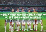 体彩世界杯竞猜app-探索体彩世界杯竞猜APP，数字娱乐与体育激情的完美融合