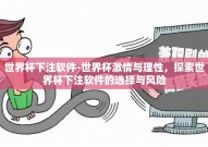 世界杯下注软件-世界杯激情与理性，探索世界杯下注软件的选择与风险