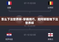 怎么下注世界杯-掌握技巧，如何明智地下注世界杯