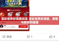 足彩世界杯竞猜玩法-足彩世界杯竞猜，激情与智慧的碰撞