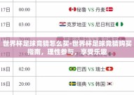 世界杯足球竞猜怎么买-世界杯足球竞猜购买指南，理性参与，享受乐趣