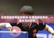 彩票竞猜世界杯后取消-彩票竞猜世界杯，一场未竟的狂欢