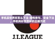手机买世界杯怎么下注-理性参与，安全下注，手机购彩世界杯的正确方式