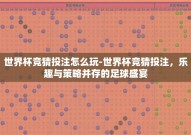 世界杯竞猜投注怎么玩-世界杯竞猜投注，乐趣与策略并存的足球盛宴