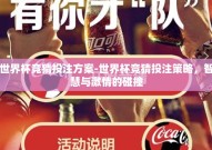 世界杯竞猜投注方案-世界杯竞猜投注策略，智慧与激情的碰撞