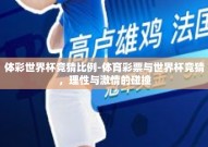 体彩世界杯竞猜比例-体育彩票与世界杯竞猜，理性与激情的碰撞