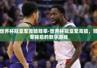 世界杯冠亚军竞猜赔率-世界杯冠亚军竞猜，赔率背后的数字游戏