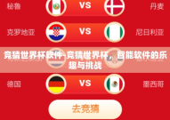 竞猜世界杯软件-竞猜世界杯，智能软件的乐趣与挑战