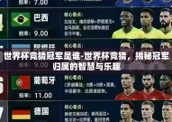 世界杯竞猜冠军是谁-世界杯竞猜，揭秘冠军归属的智慧与乐趣