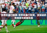 世界杯盘口官网-世界杯盘口官网，足球迷的竞技场与策略乐园