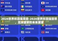 2026世界杯四强竞猜-2026世界杯四强猜想，足球盛宴的未来展望
