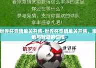 世界杯竞猜单关开售-世界杯竞猜单关开售，激情与智慧的碰撞