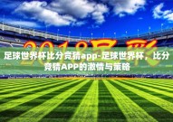 足球世界杯比分竞猜app-足球世界杯，比分竞猜APP的激情与策略
