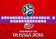 世界杯竞猜彩票怎么玩-世界杯竞猜彩票，解锁足球激情与智慧的双重体验