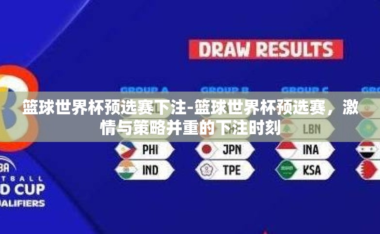 篮球世界杯预选赛下注-篮球世界杯预选赛，激情与策略并重的下注时刻