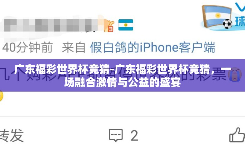 广东福彩世界杯竞猜-广东福彩世界杯竞猜,一场融合激情与公益的盛宴 广东福彩世界杯竞猜-广东福彩世界杯竞猜,一场融合激情与公益的盛宴