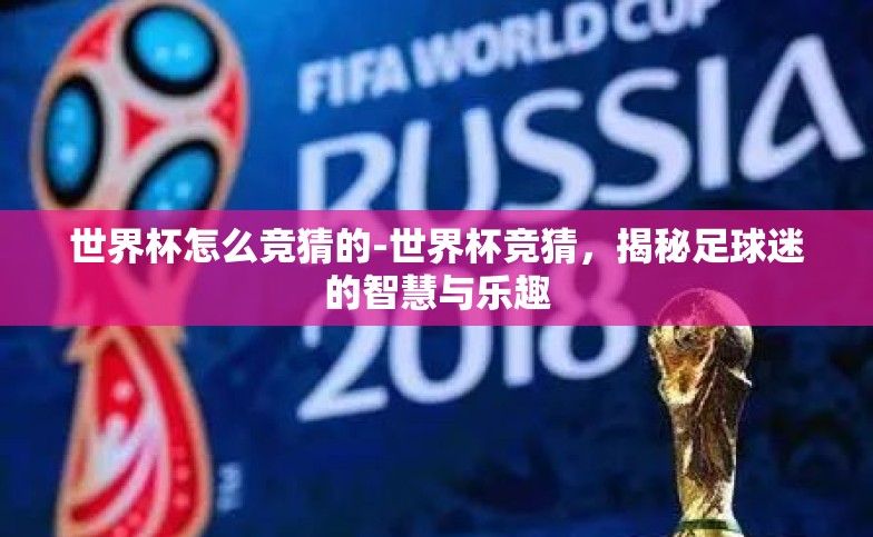世界杯怎么竞猜的-世界杯竞猜,揭秘足球迷的智慧与乐趣 世界杯怎么竞猜的-世界杯竞猜,揭秘足球迷的智慧与乐趣