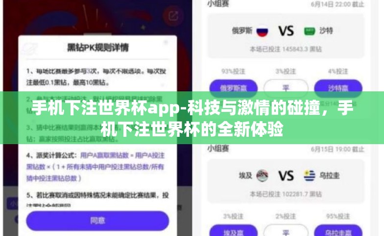 手机下注世界杯app-科技与激情的碰撞,手机下注世界杯的全新体验 手机下注世界杯app-科技与激情的碰撞,手机下注世界杯的全新体验