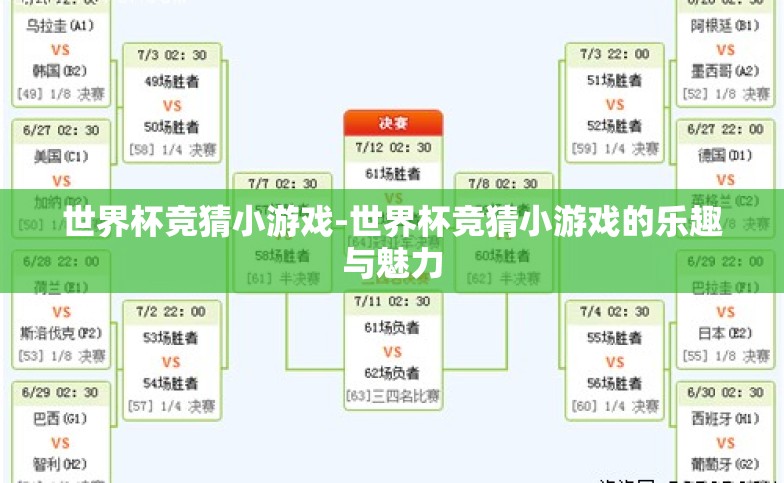 世界杯竞猜小游戏-世界杯竞猜小游戏的乐趣与魅力