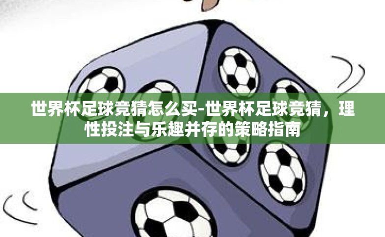 世界杯足球竞猜怎么买-世界杯足球竞猜,理性投注与乐趣并存的策略指南 世界杯足球竞猜怎么买-世界杯足球竞猜,理性投注与乐趣并存的策略指南