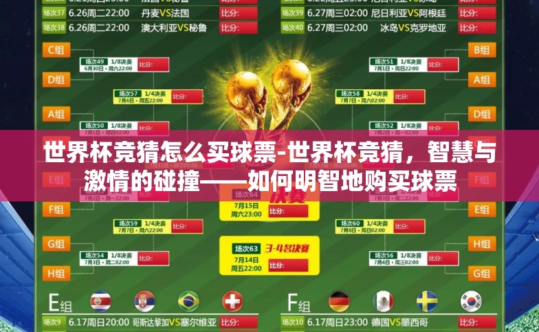 世界杯竞猜怎么买球票-世界杯竞猜,智慧与激情的碰撞——如何明智地购买球票 世界杯竞猜怎么买球票-世界杯竞猜,智慧与激情的碰撞——如何明智地购买球票
