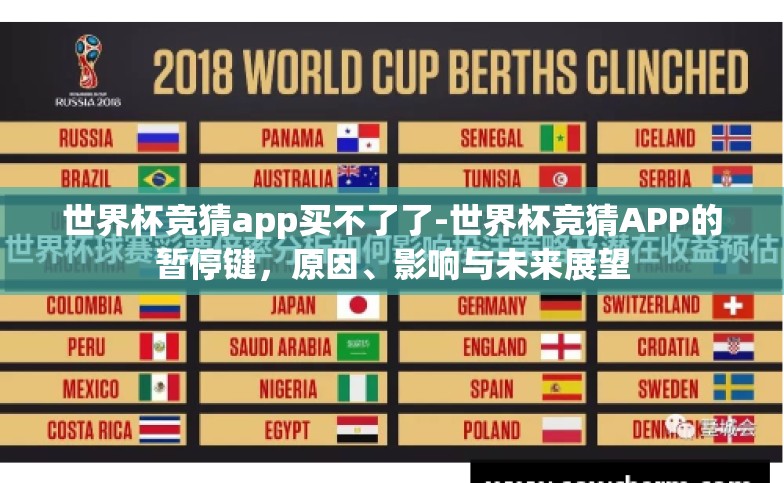 世界杯竞猜app买不了了-世界杯竞猜APP的暂停键,原因、影响与未来展望 世界杯竞猜app买不了了-世界杯竞猜APP的暂停键,原因、影响与未来展望