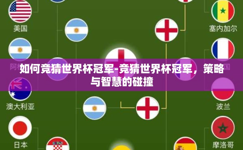 如何竞猜世界杯冠军-竞猜世界杯冠军,策略与智慧的碰撞 如何竞猜世界杯冠军-竞猜世界杯冠军,策略与智慧的碰撞