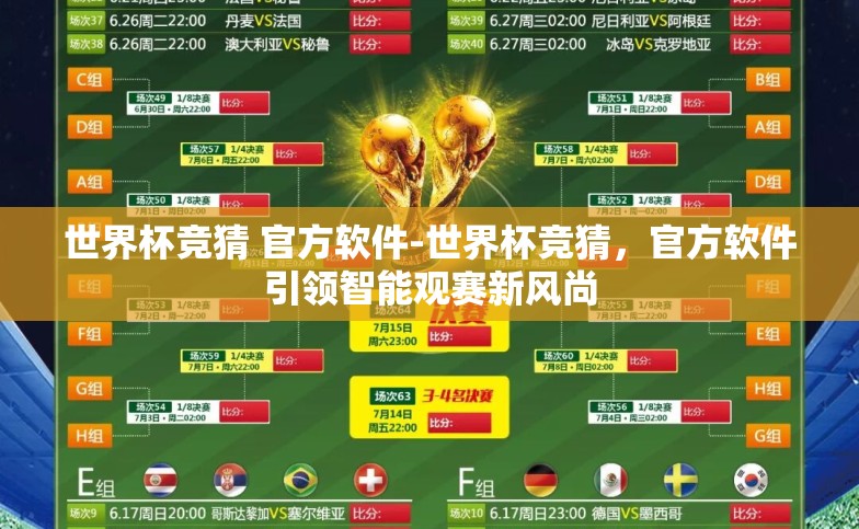 世界杯竞猜 官方软件-世界杯竞猜，官方软件引领智能观赛新风尚