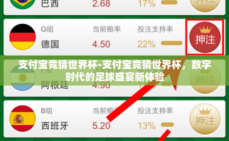 支付宝竞猜世界杯-支付宝竞猜世界杯，数字时代的足球盛宴新体验