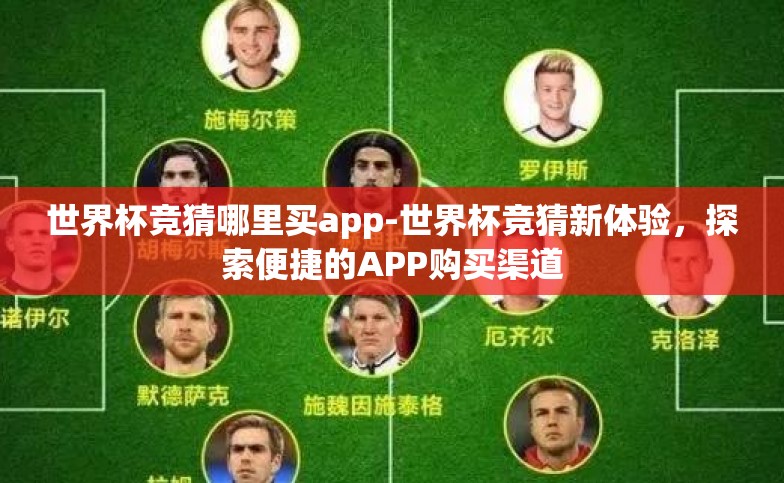 世界杯竞猜哪里买app-世界杯竞猜新体验，探索便捷的APP购买渠道