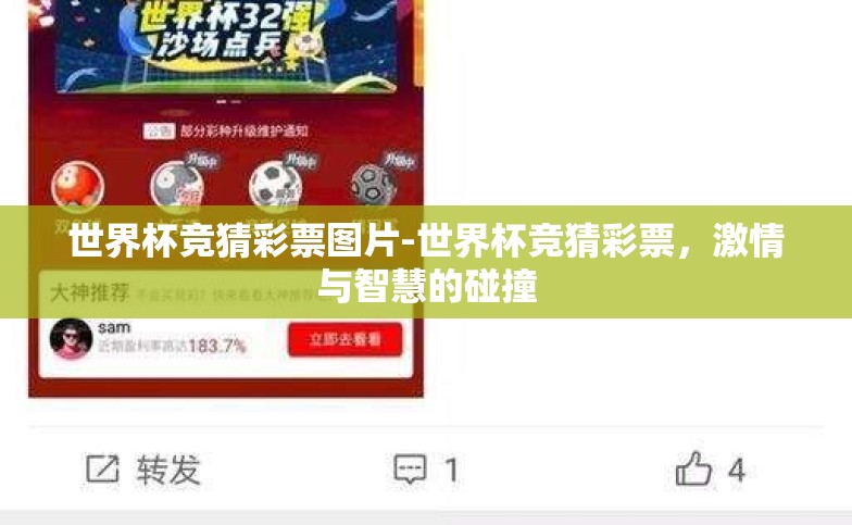 世界杯竞猜彩票图片-世界杯竞猜彩票，激情与智慧的碰撞