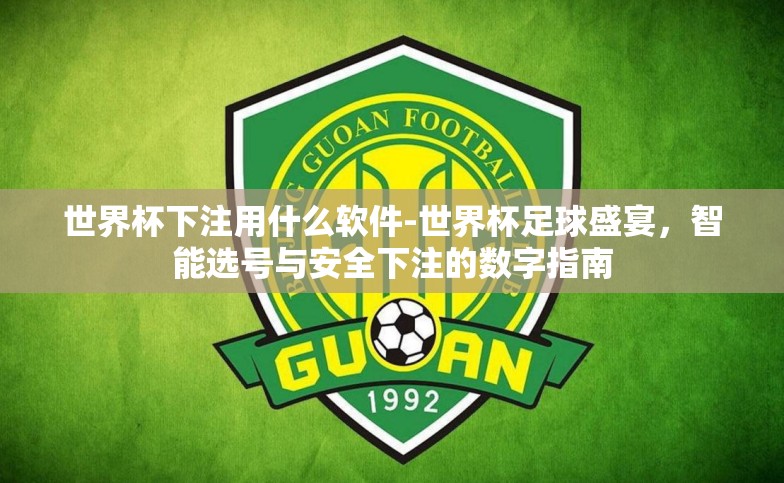 世界杯下注用什么软件-世界杯足球盛宴，智能选号与安全下注的数字指南