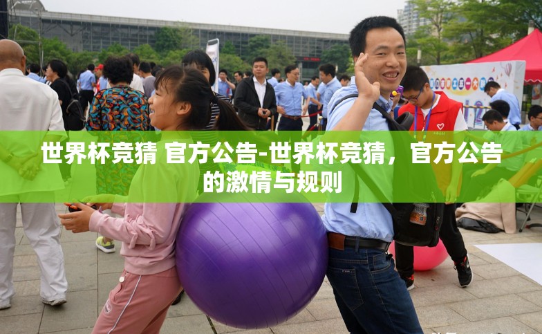 世界杯竞猜 官方公告-世界杯竞猜，官方公告的激情与规则