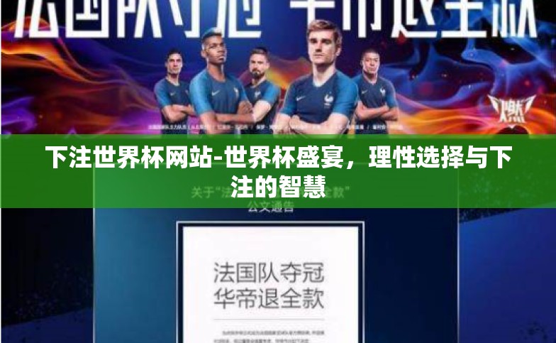 下注世界杯网站-世界杯盛宴,理性选择与下注的智慧 下注世界杯网站-世界杯盛宴,理性选择与下注的智慧
