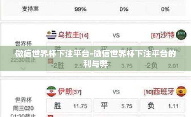 微信世界杯下注平台-微信世界杯下注平台的利与弊 微信世界杯下注平台-微信世界杯下注平台的利与弊