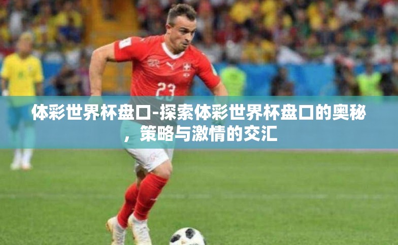 体彩世界杯盘口-探索体彩世界杯盘口的奥秘,策略与激情的交汇 体彩世界杯盘口-探索体彩世界杯盘口的奥秘,策略与激情的交汇